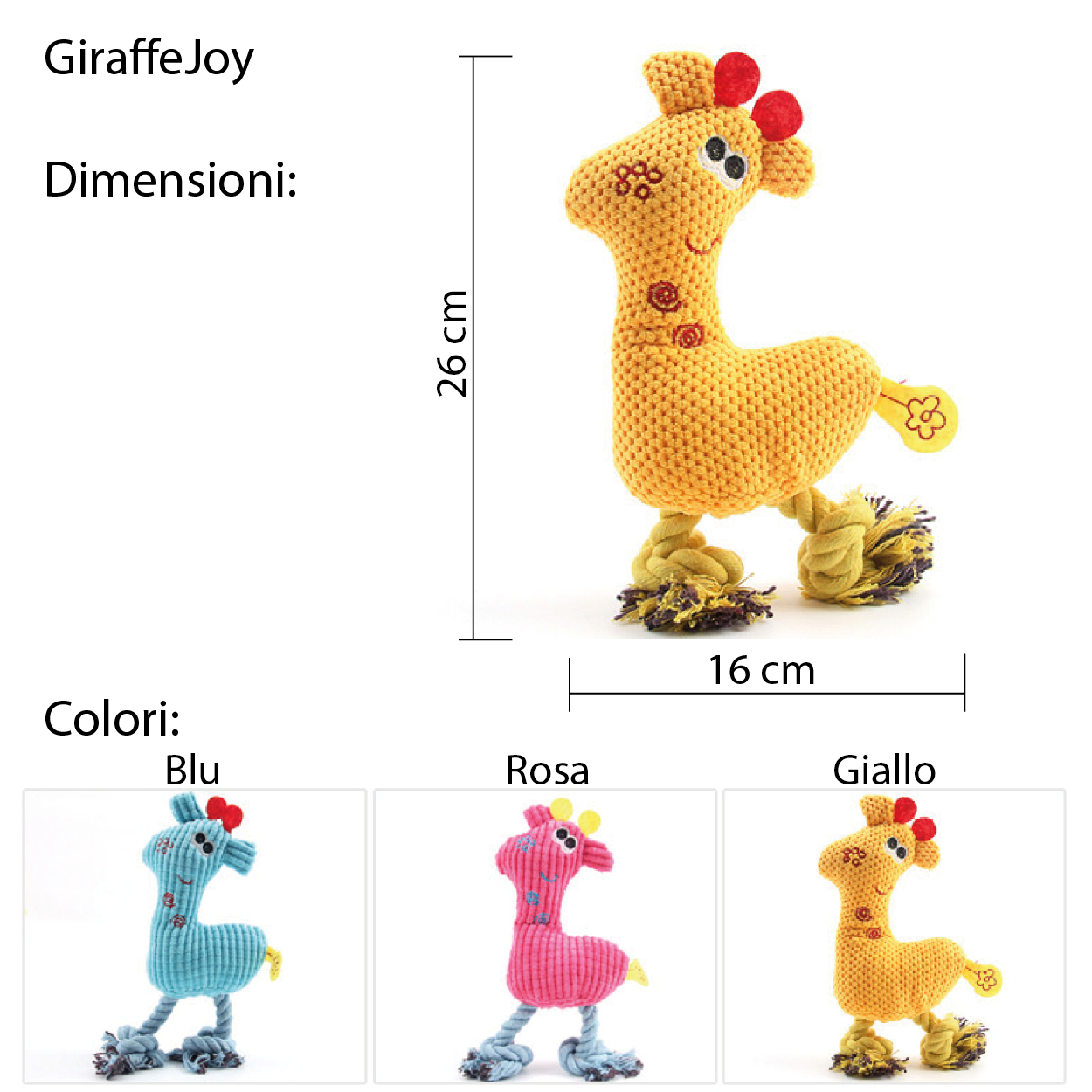 GiraffeJoy - peluche interattivo